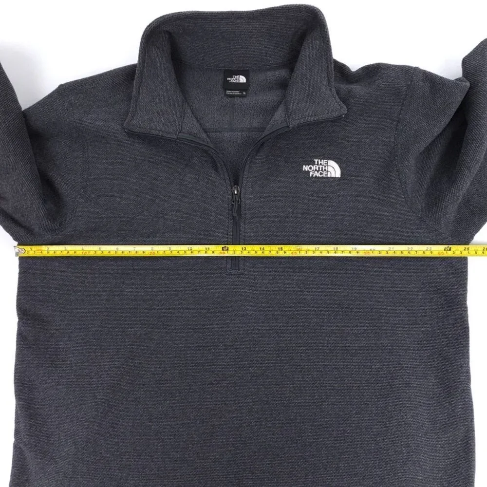 NEW North Face Textured Cap Rock 1/4 Zip‎ Fleece Jacket Gorpcore XL ASPHALT GREY